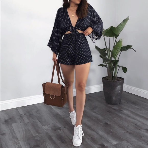 Dresses & Skirts - Polka Dot Dainty Romper